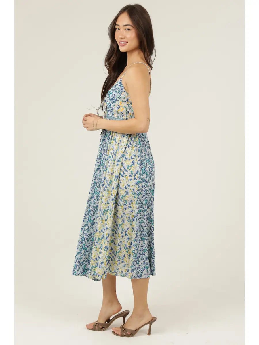 Tie Bodice Tank Maxi Dress