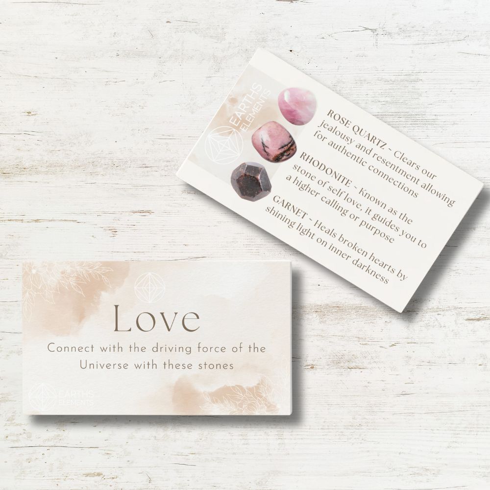 8mm Stone Intention Bracelet-Love