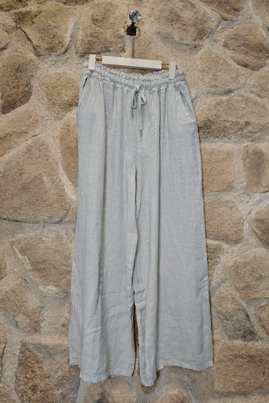100% Linen Wide Leg Pants