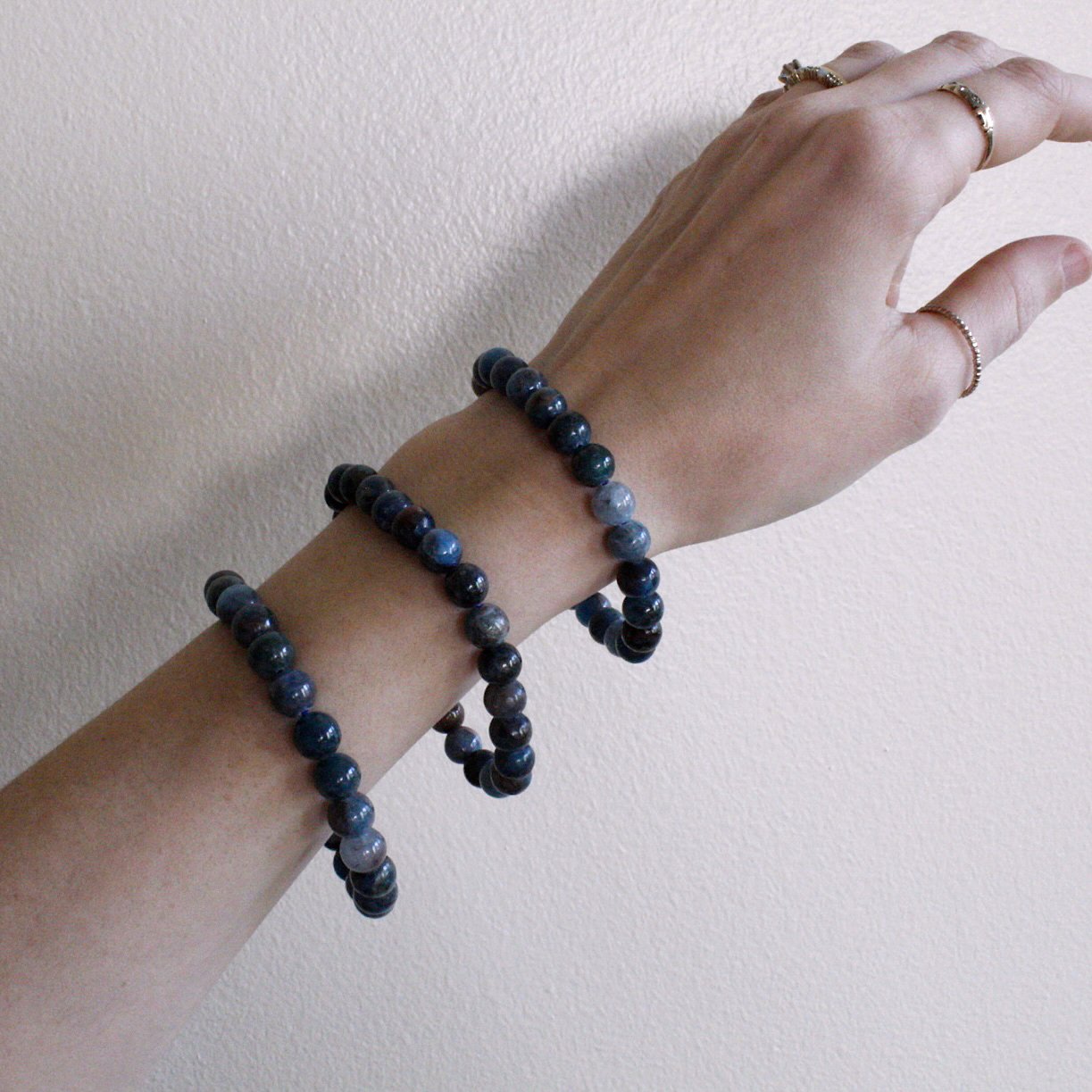 8mm Blue Apatite Stretch Bracelet