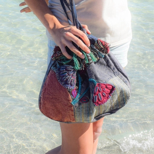 Large Drawstring Hobo Bag