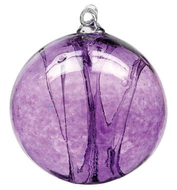 6" Olde English Witch Ball-Amethyst
