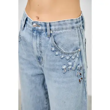 High Rise Low Curve Barrel Jeans