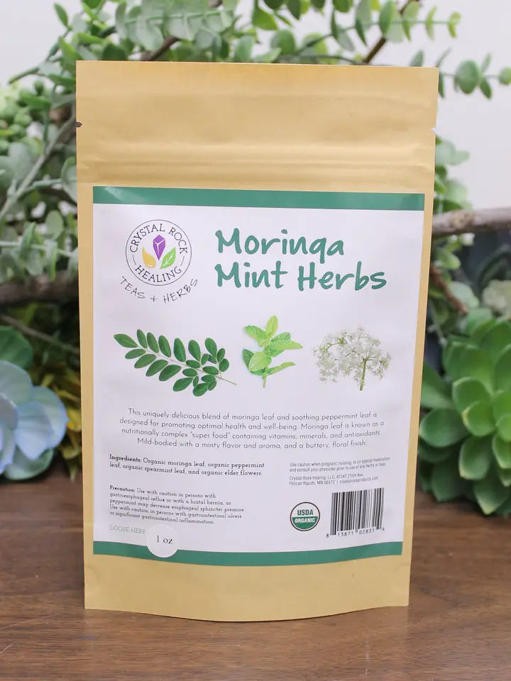 Moringa Mint Loose Organic Herb 1oz