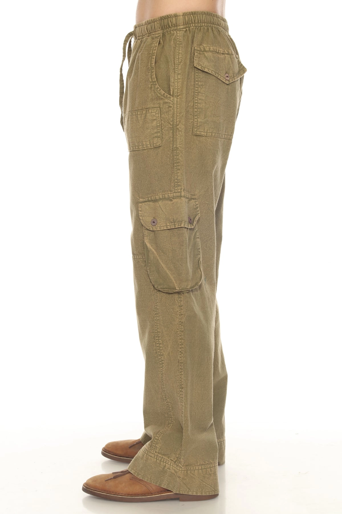 Unisex Stonewash Patch Cargo Pants
