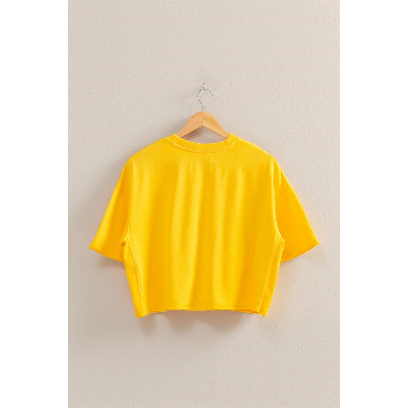 Short Sleeve Boxy Cropped Tee