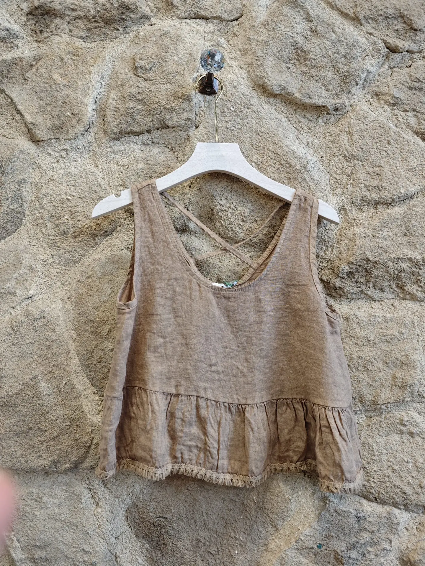 100% Linen Backstrap T-Shirt