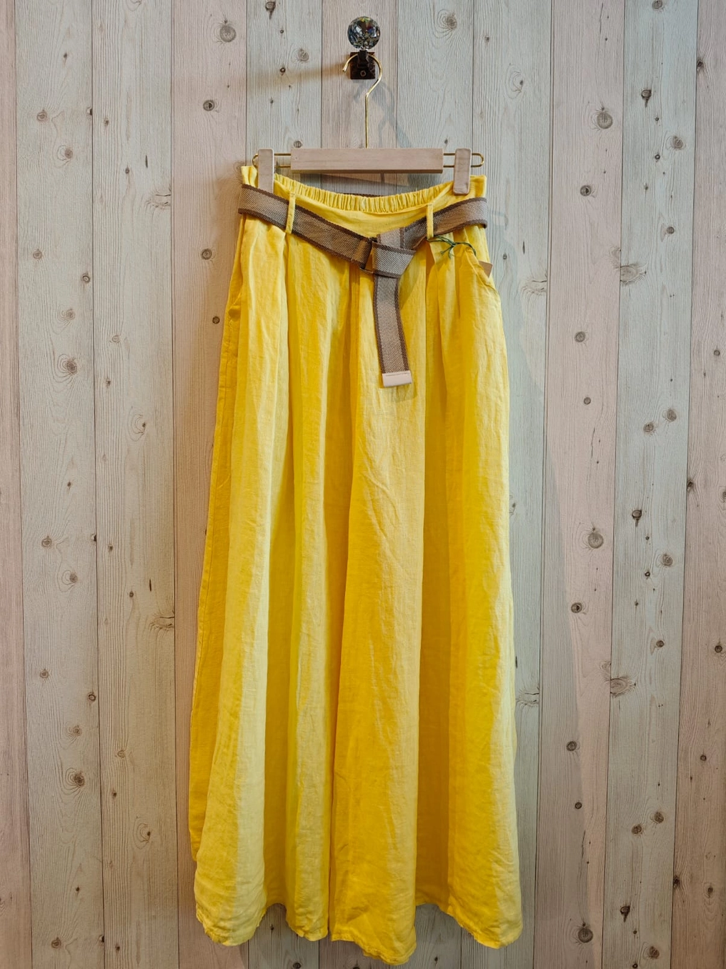 Wide Leg Belted Pants