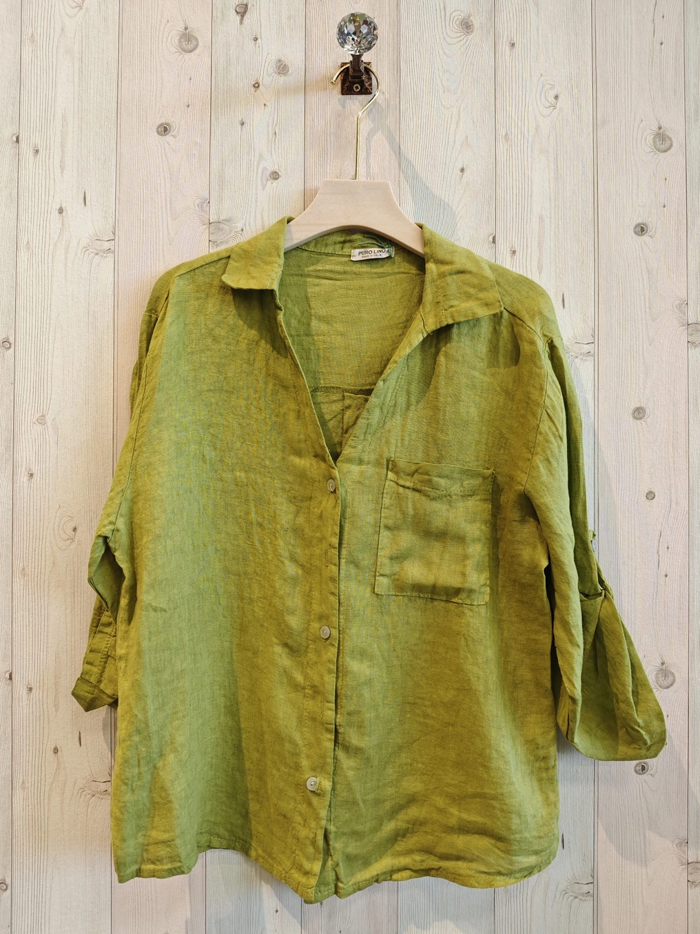 One Pocket Linen Tops