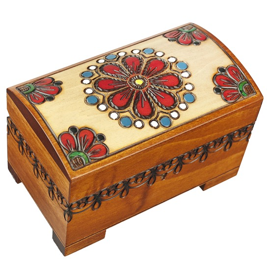 Country Flowers Trunk Box