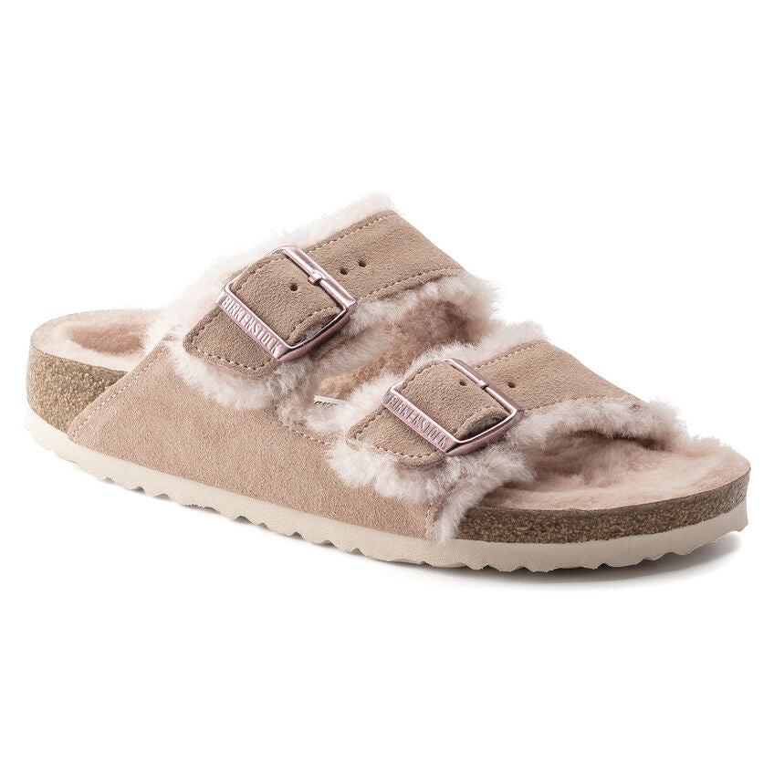 Arizona Suede Shearling Sandal