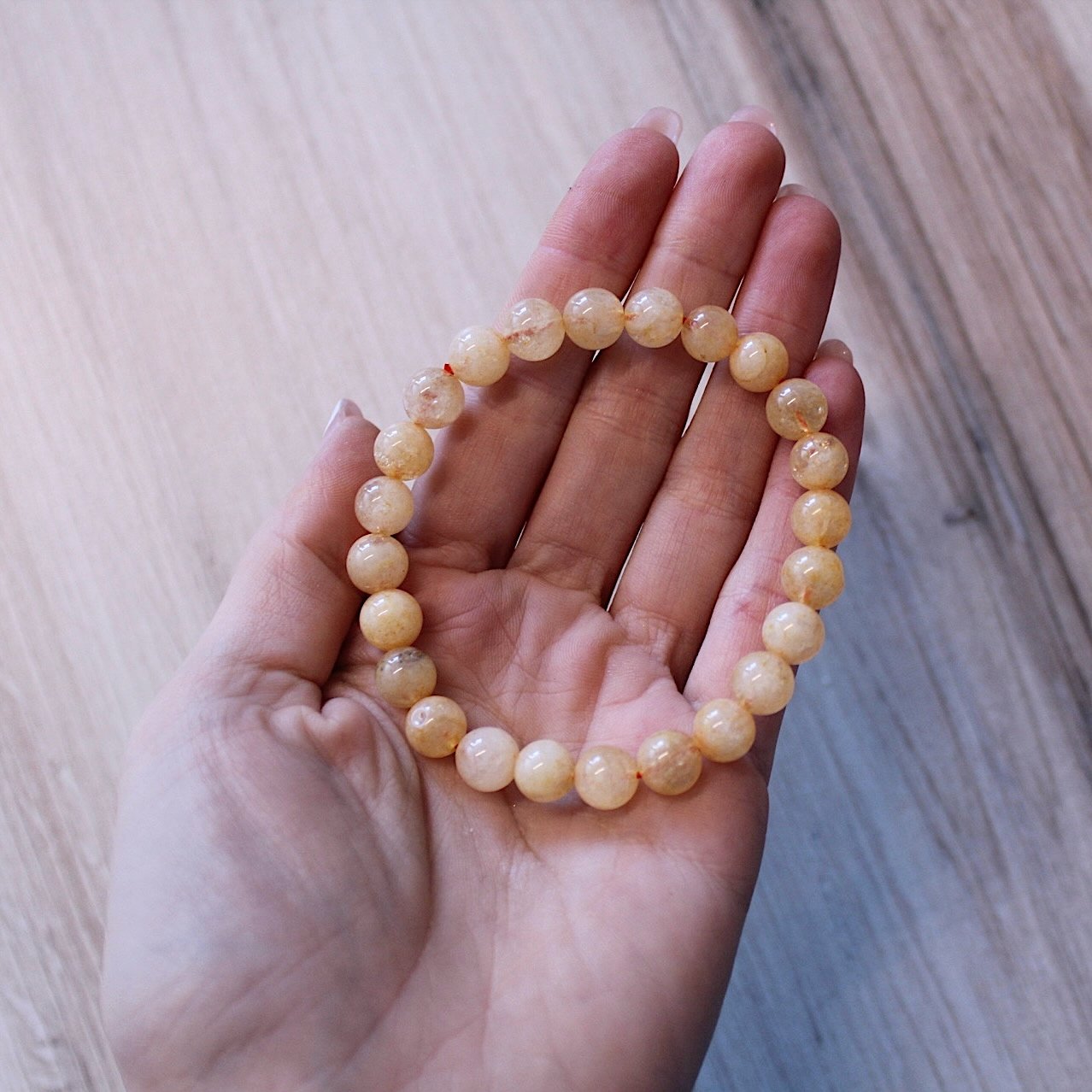 8mm Citrine Stretch Bracelet