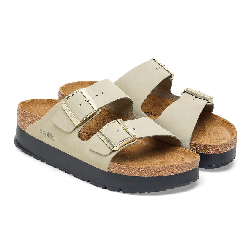 Arizona Flex Nubuck Leather Platform Sandal