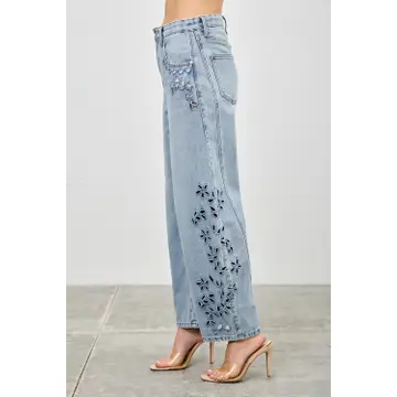 High Rise Low Curve Barrel Jeans