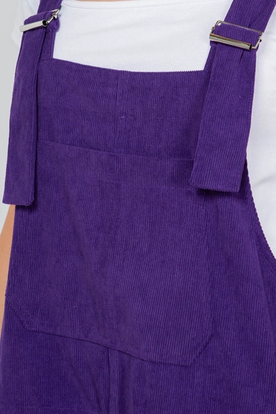 Solid Corduroy Overalls