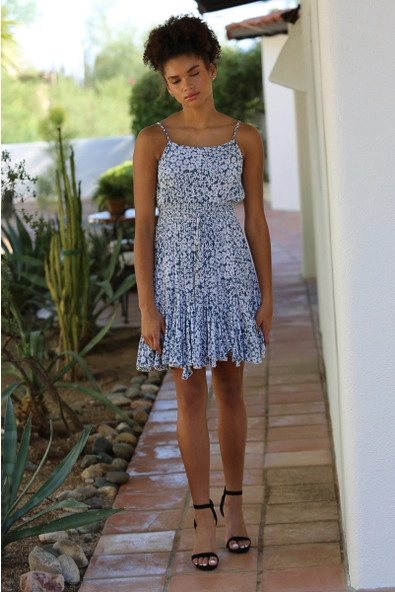 Sun Dress Smocked Waist