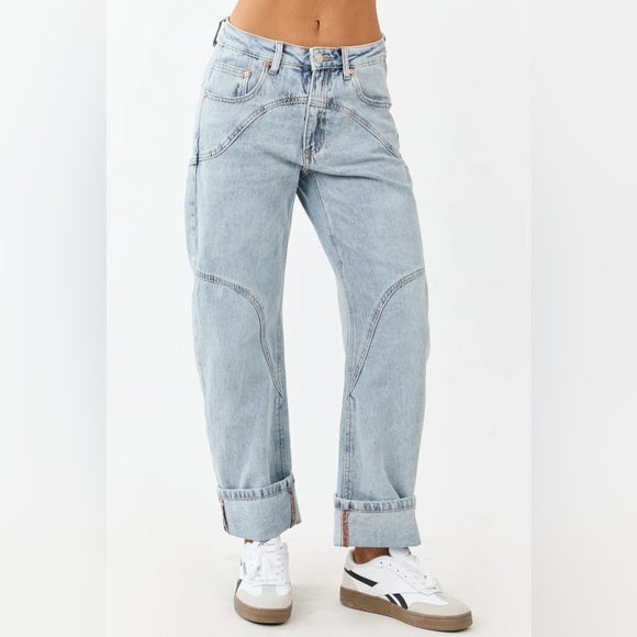 High Rise Barrel Jean