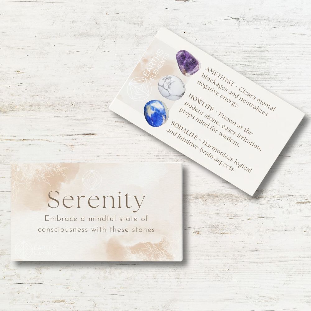 8mm Stone Intention Bracelet-Serenity