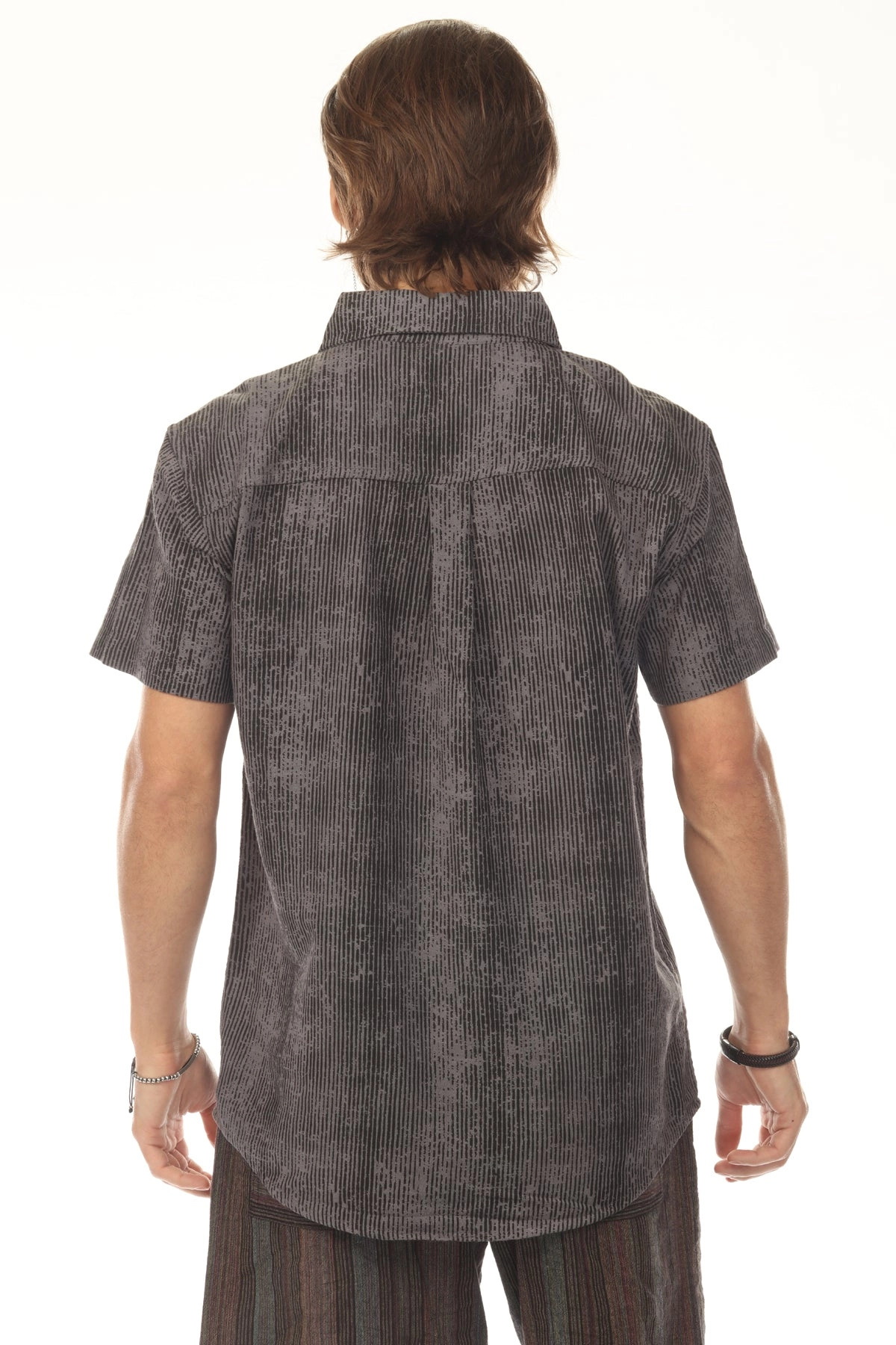 Men's Vibration Stripe Short Sleeved Shirt