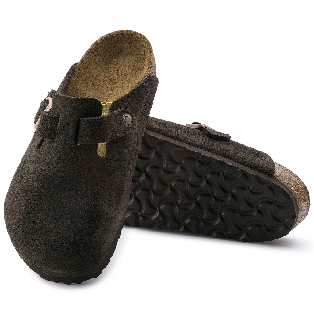 Boston Suede Soft Footbed Clog