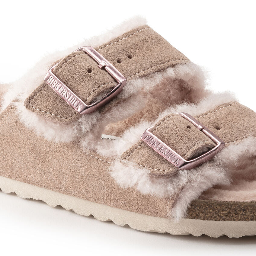 Arizona Suede Shearling Sandal