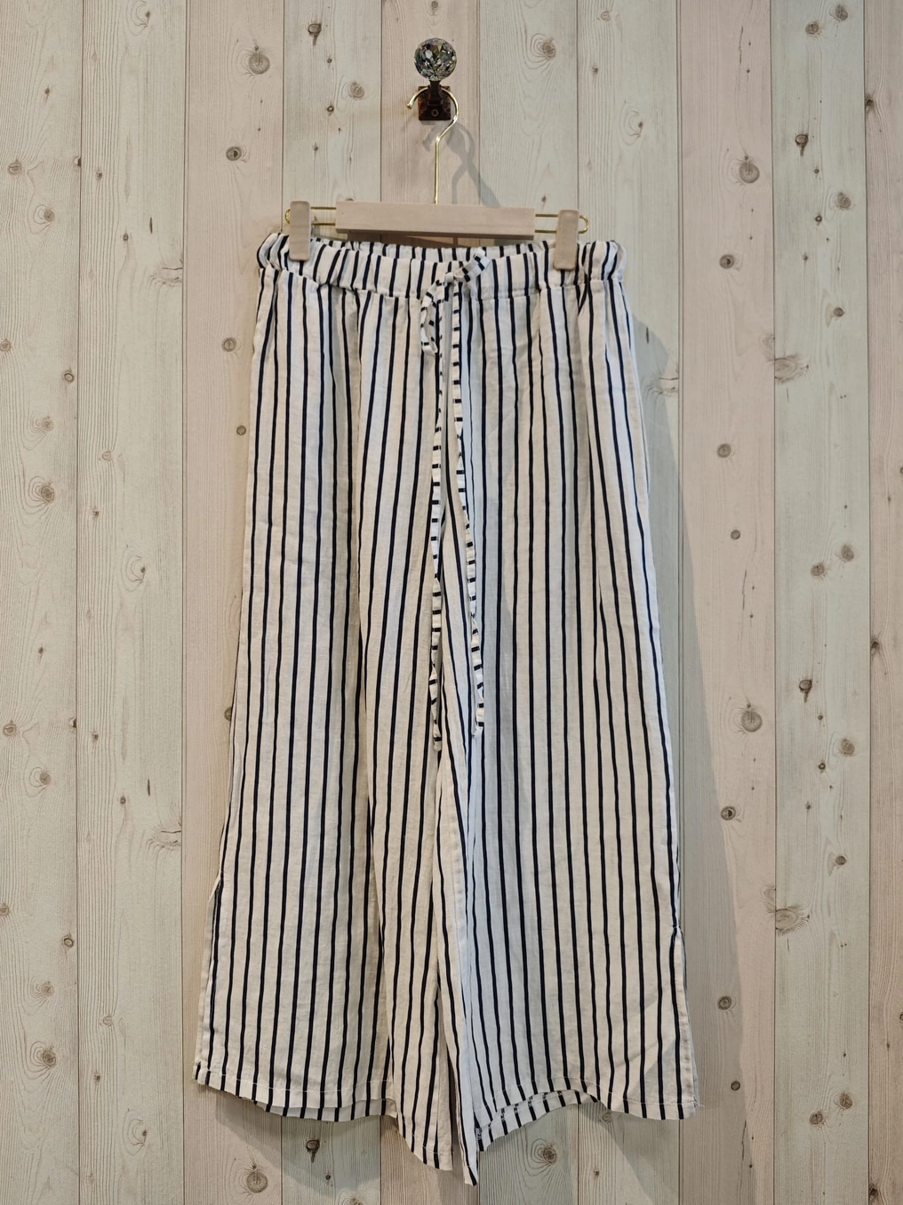 Linen Striped Pants