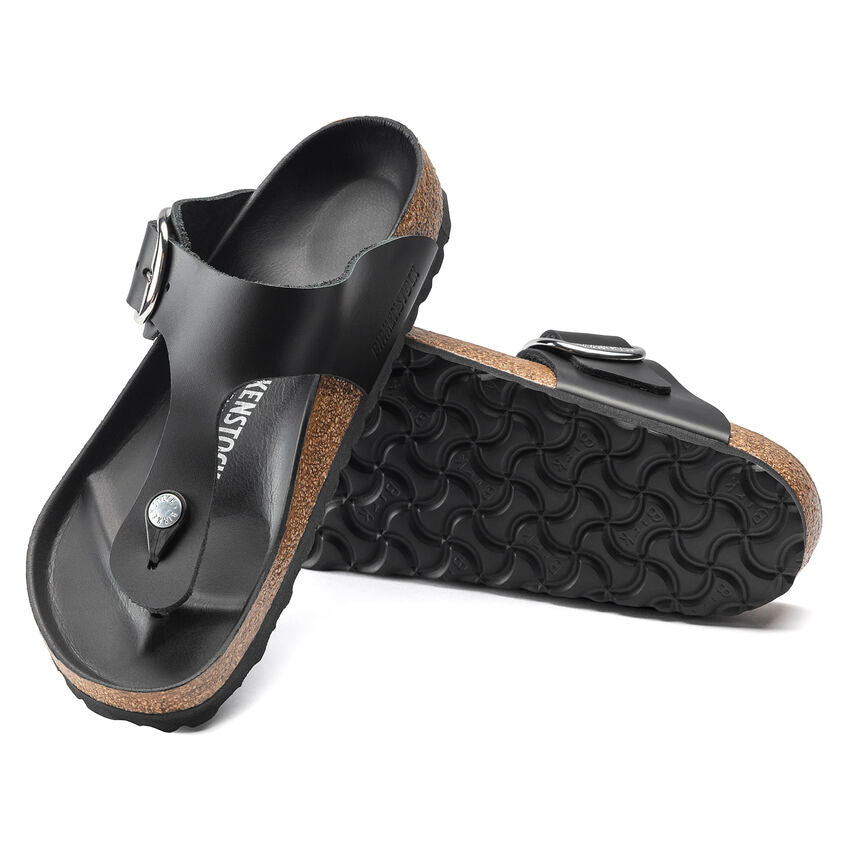 Gizeh Big Buckle Oiled Leather Sandal