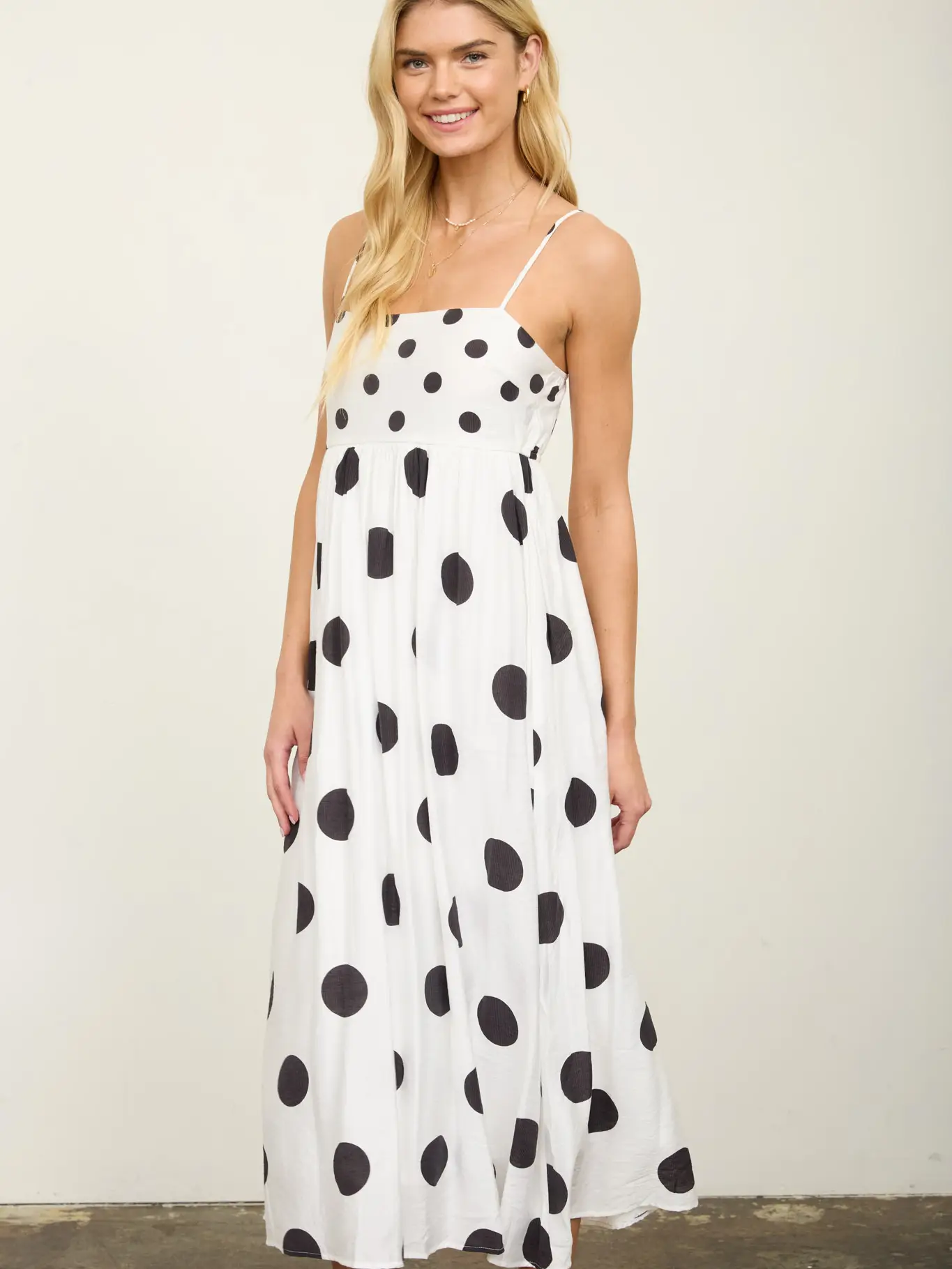 Polka Dot Midi Dress