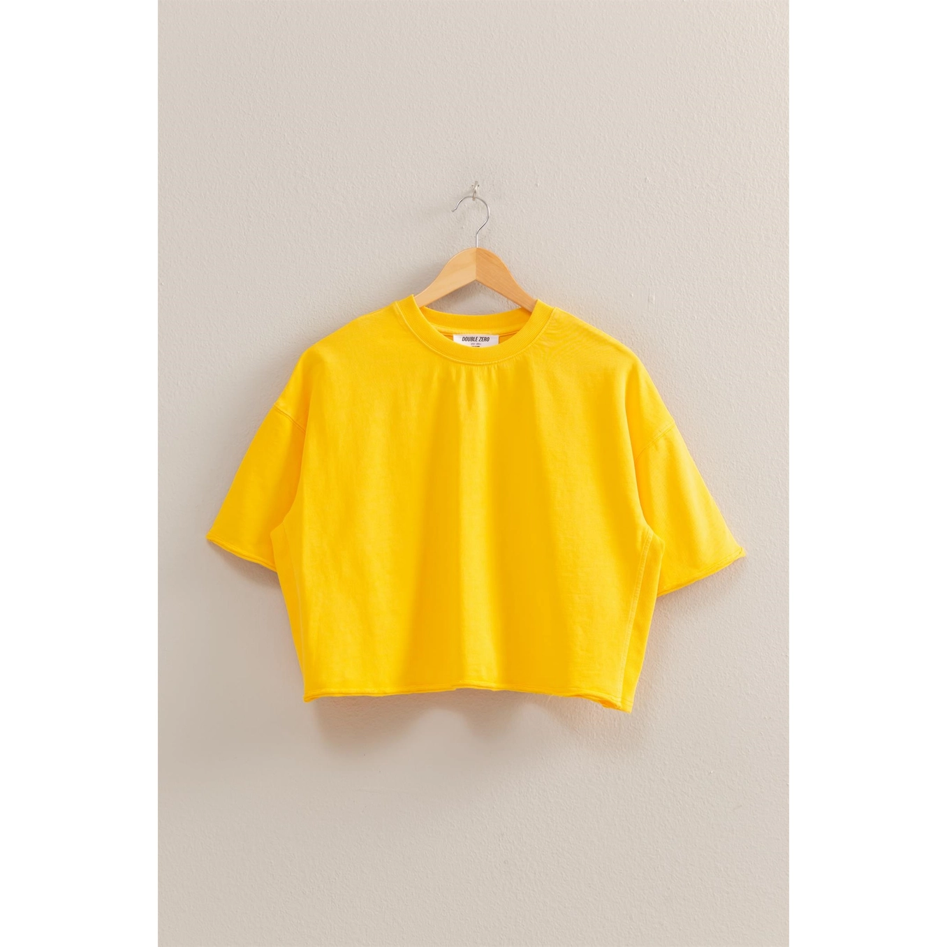 Short Sleeve Boxy Cropped Tee