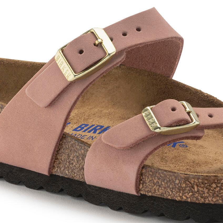 Mayari Nubuck Leather Soft Footbed Sandal