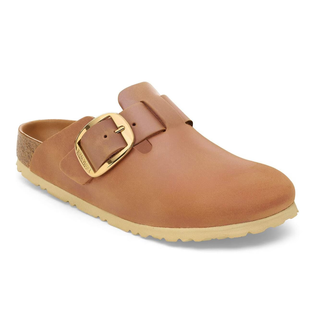 Boston Big Buckle Oiled Leather Clog