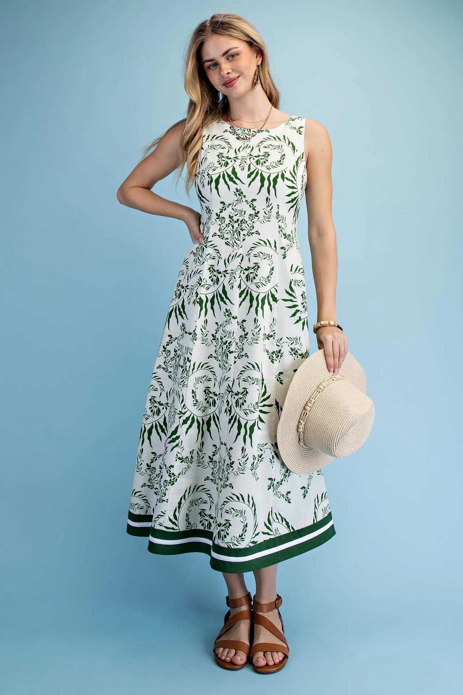 Ivy Sleeveless Midi Dress