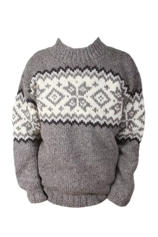 Men's Yukon Snowflake Wool Sweater