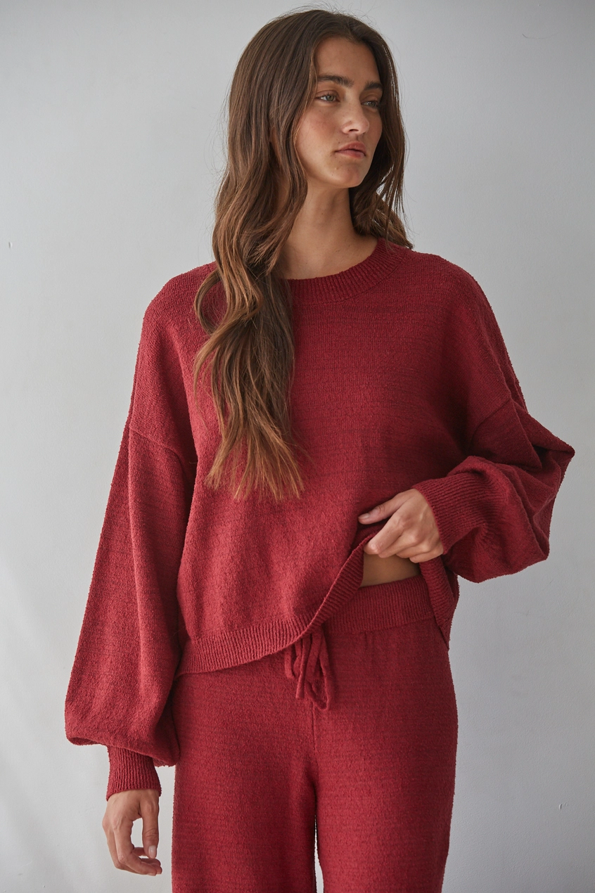 Cotton Knit Sweater Pullover