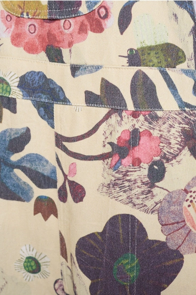 Botanical Print Overalls
