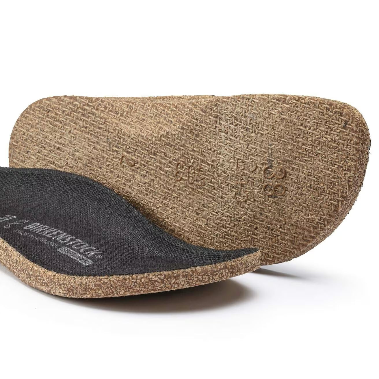 Super Birki Replacement Footbeds (Black Top Cork Bed)