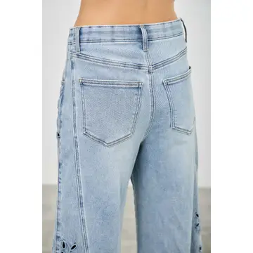 High Rise Low Curve Barrel Jeans