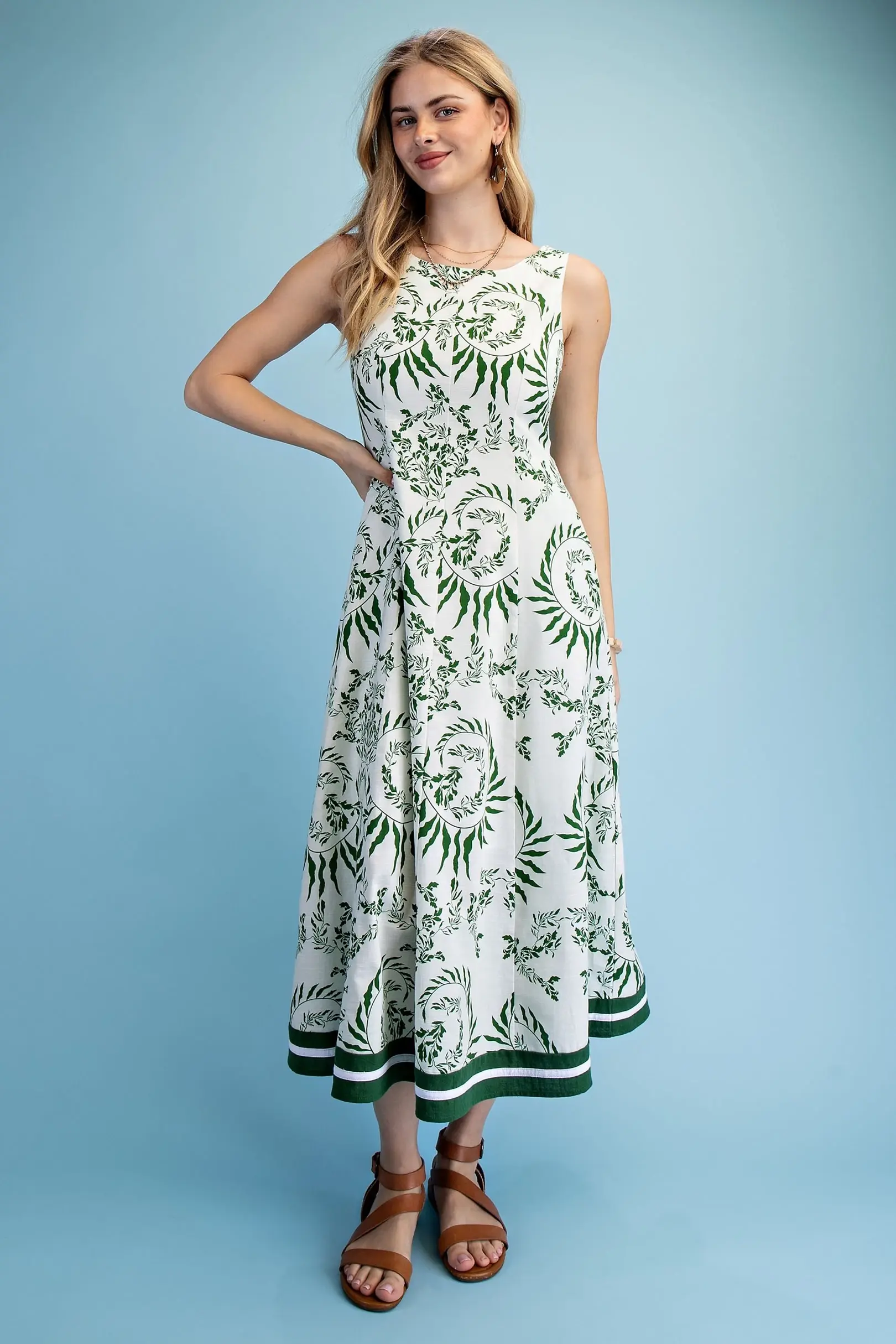 Ivy Sleeveless Midi Dress