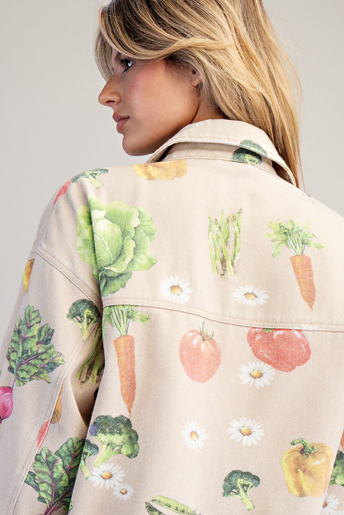 Mineral Washed Garden Inspired Jacket