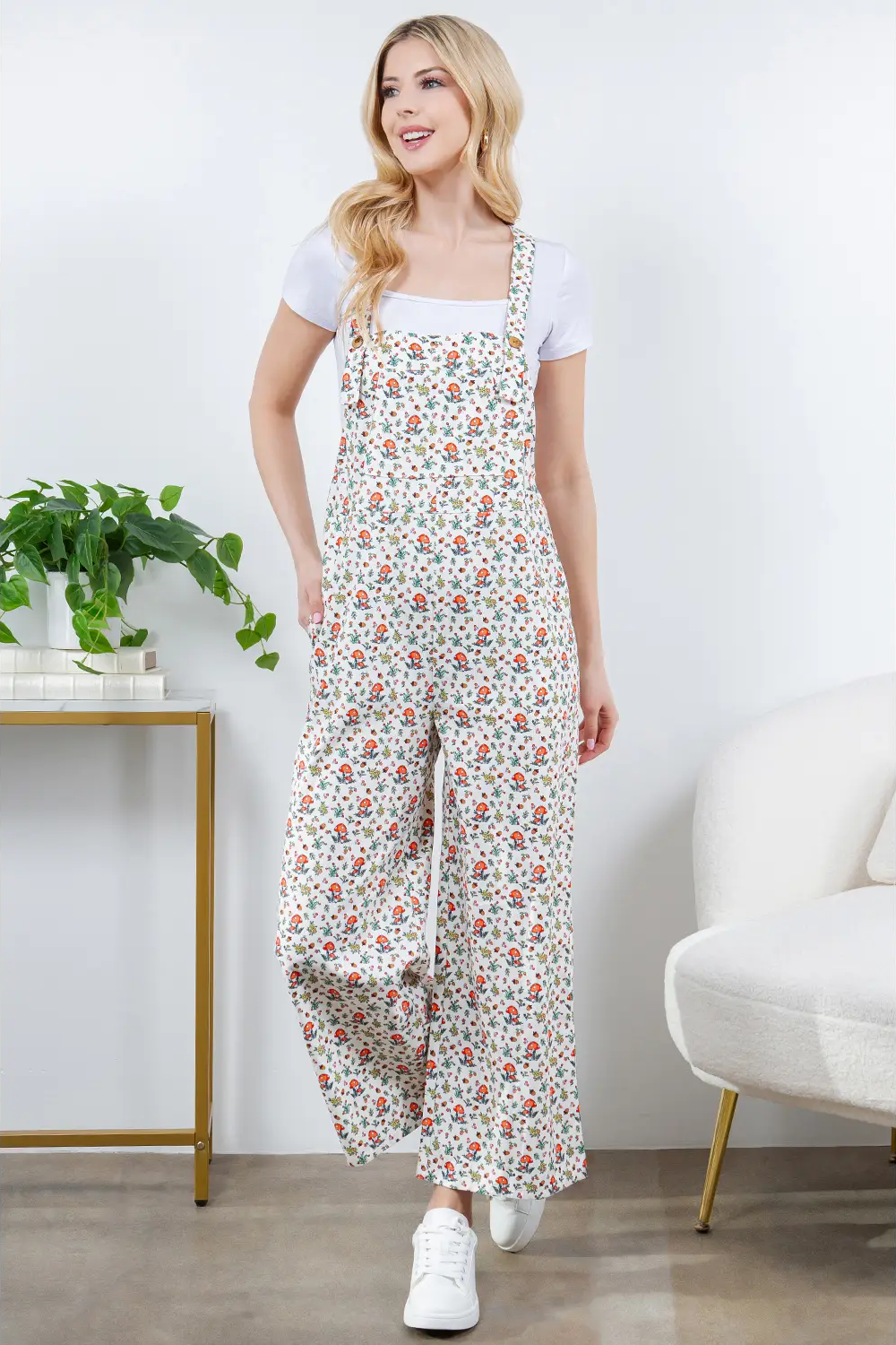 Mushroom Print Overall