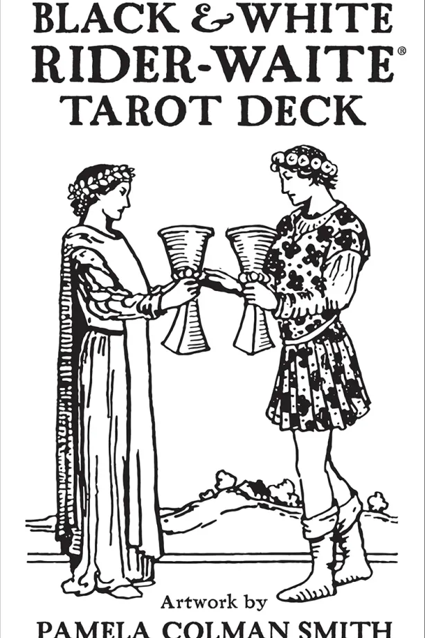 Black & White Rider-Waite Tarot Deck