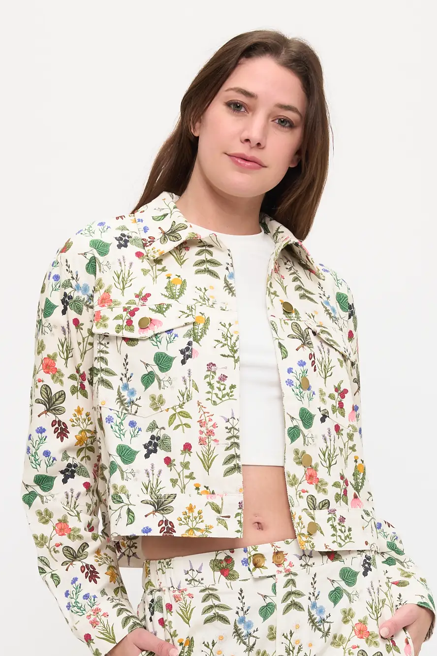Garden Floral Print Jacket
