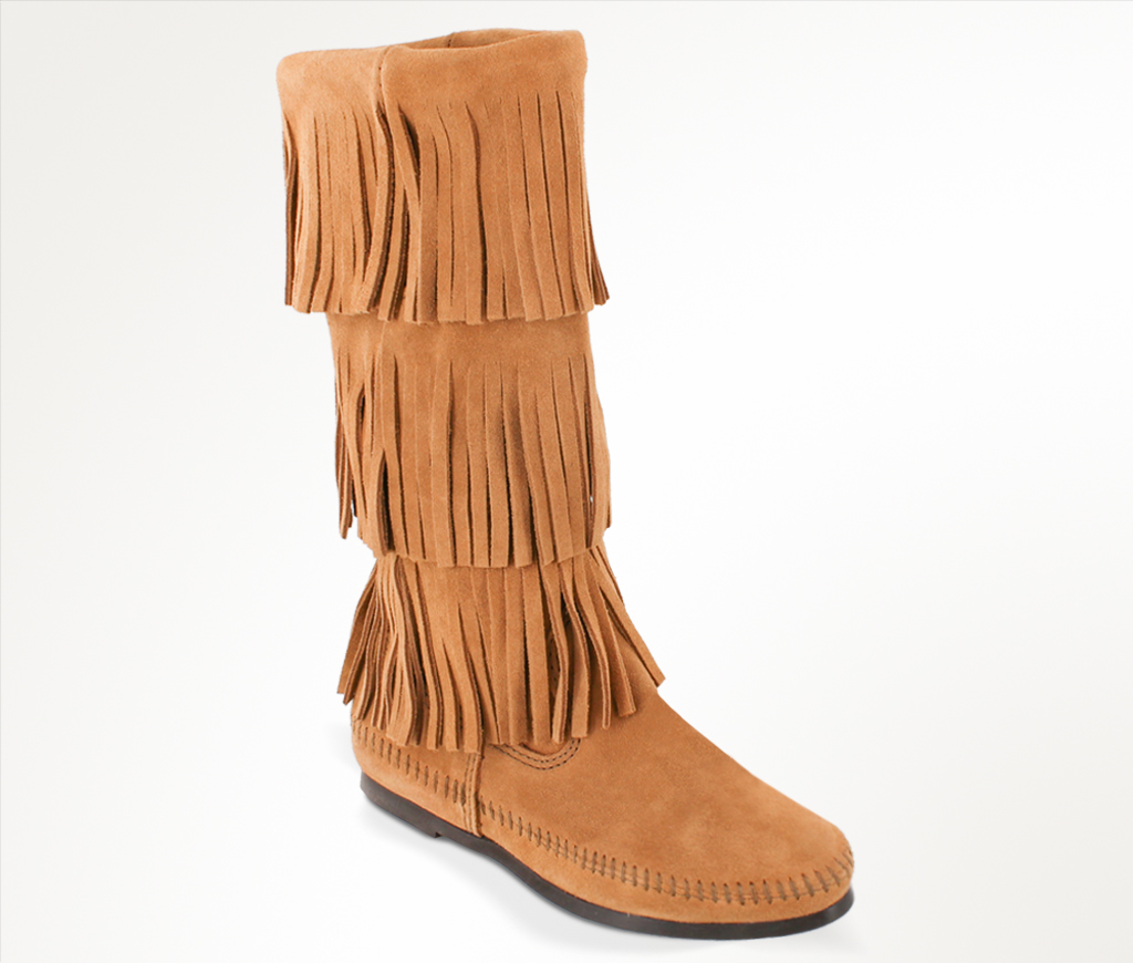 Calf Hi 3-Layer Fringe Boot