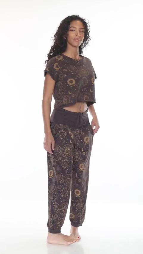 Celestial Cotton Jersey Lounge Pants
