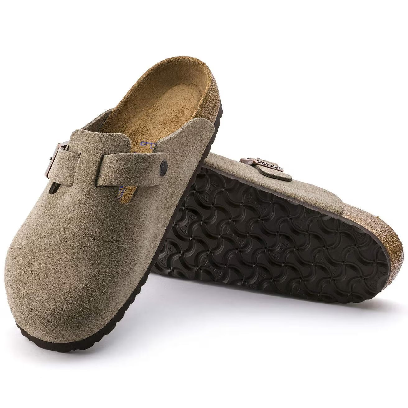 Boston Suede Soft Footbed Clog