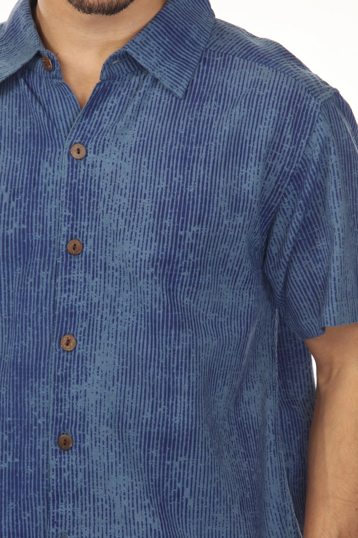 Men's Vibration Stripe Short Sleeved Shirt