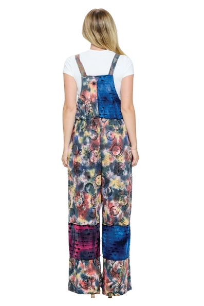 Tie Dye Patch Overalls