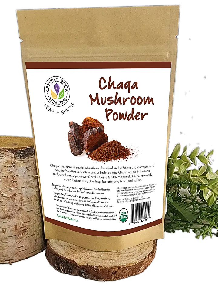 Chaga Mushroom Powder 1 oz Organic