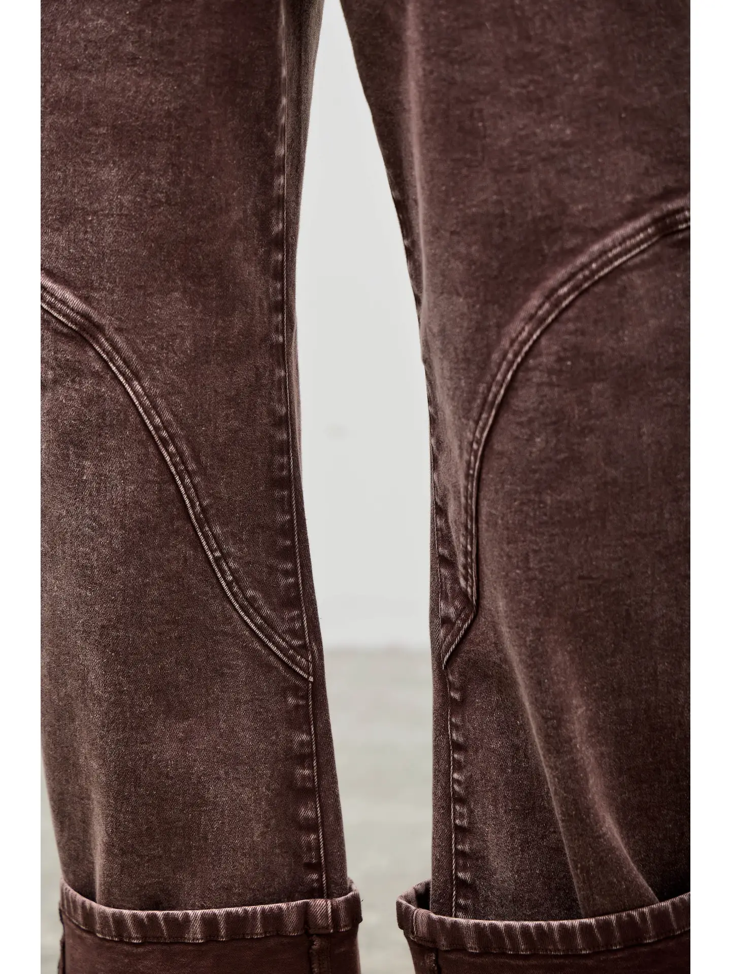 High Rise Colored Western Barrel Jeans