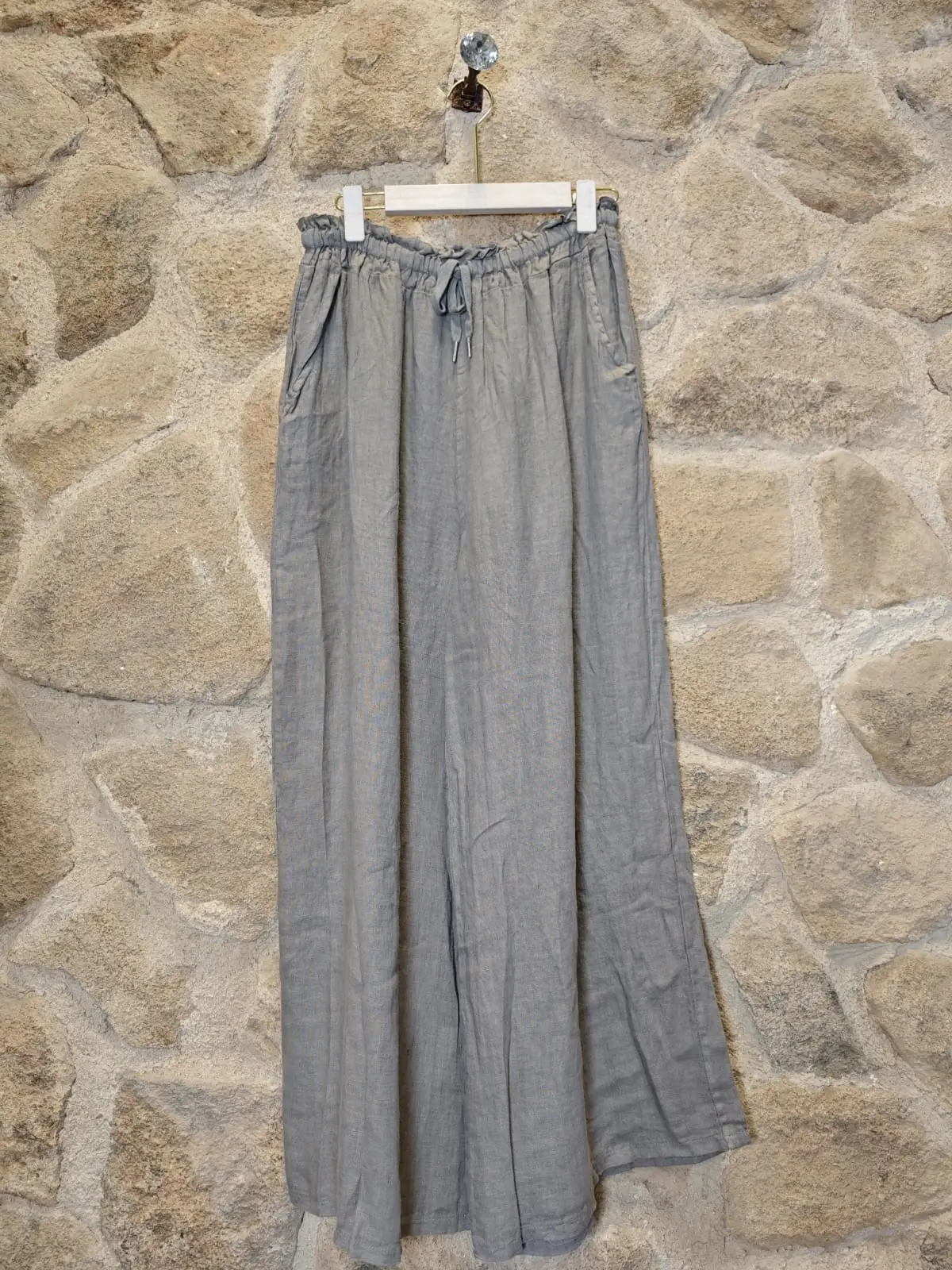 100% Linen Wide Leg Pants